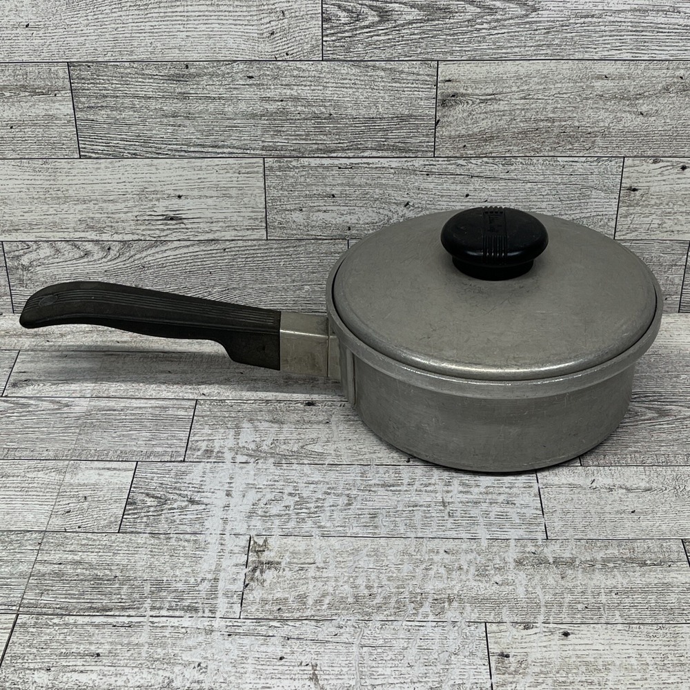 Vintage Kitchen Craft Cast Aluminum 1 Qt Saucepan With Lid Model 2271‎